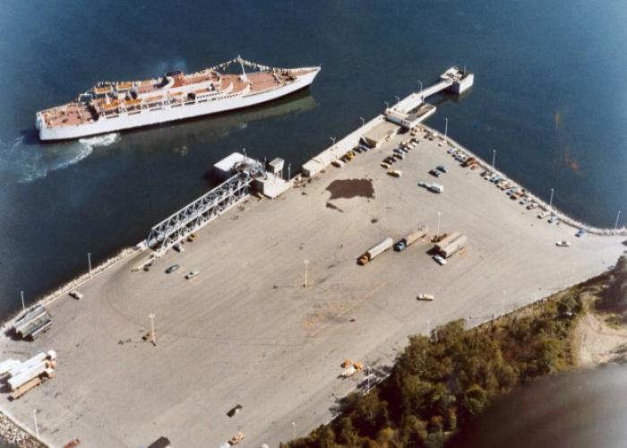 Princess of Acadia docking in digby circa 1970s