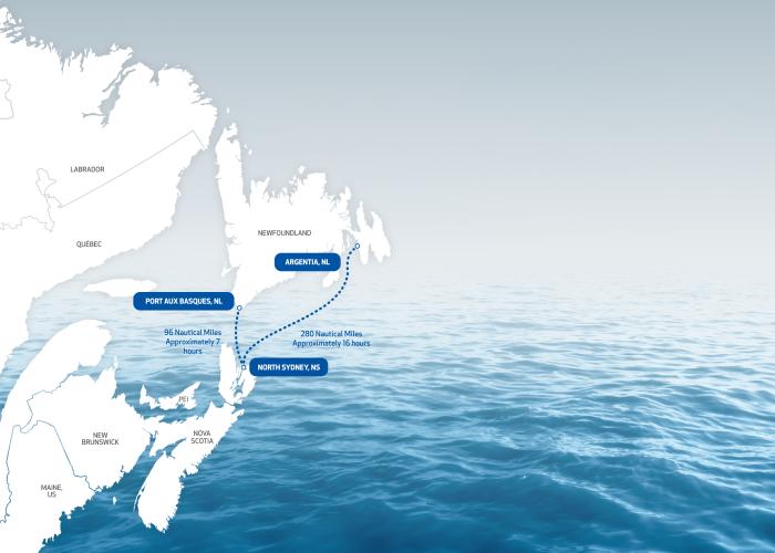 Sailing route map