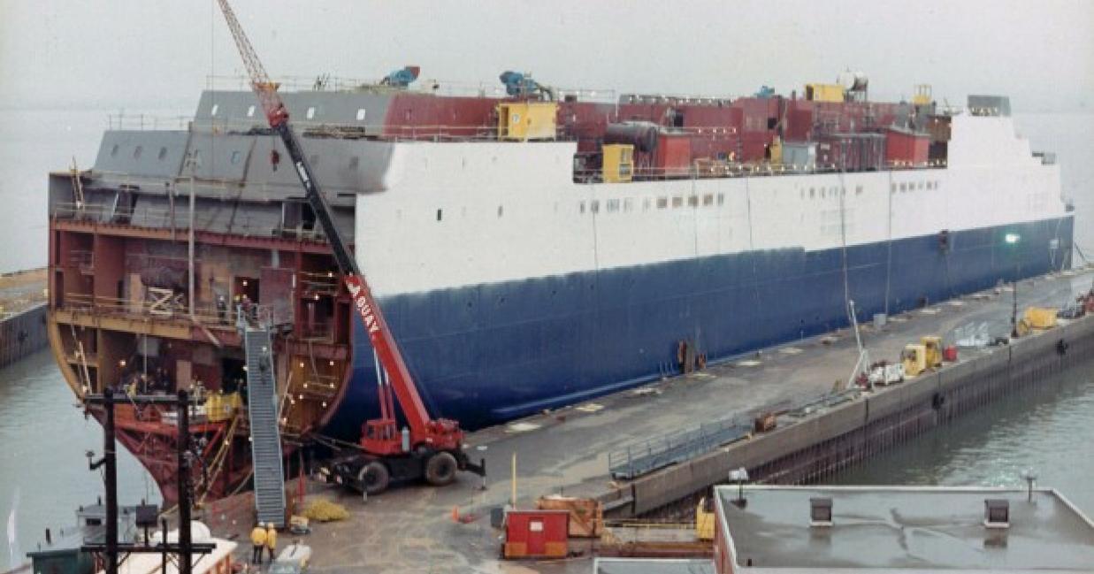 the caribou docked