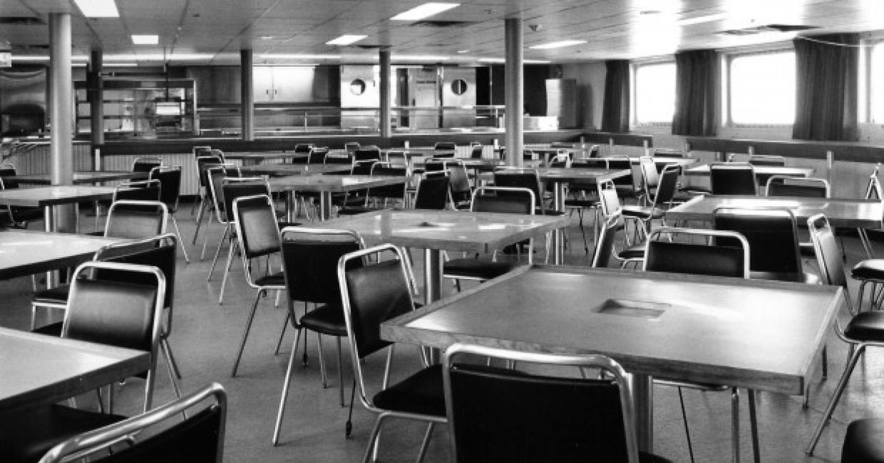 dining area on the ss john hamilton gray