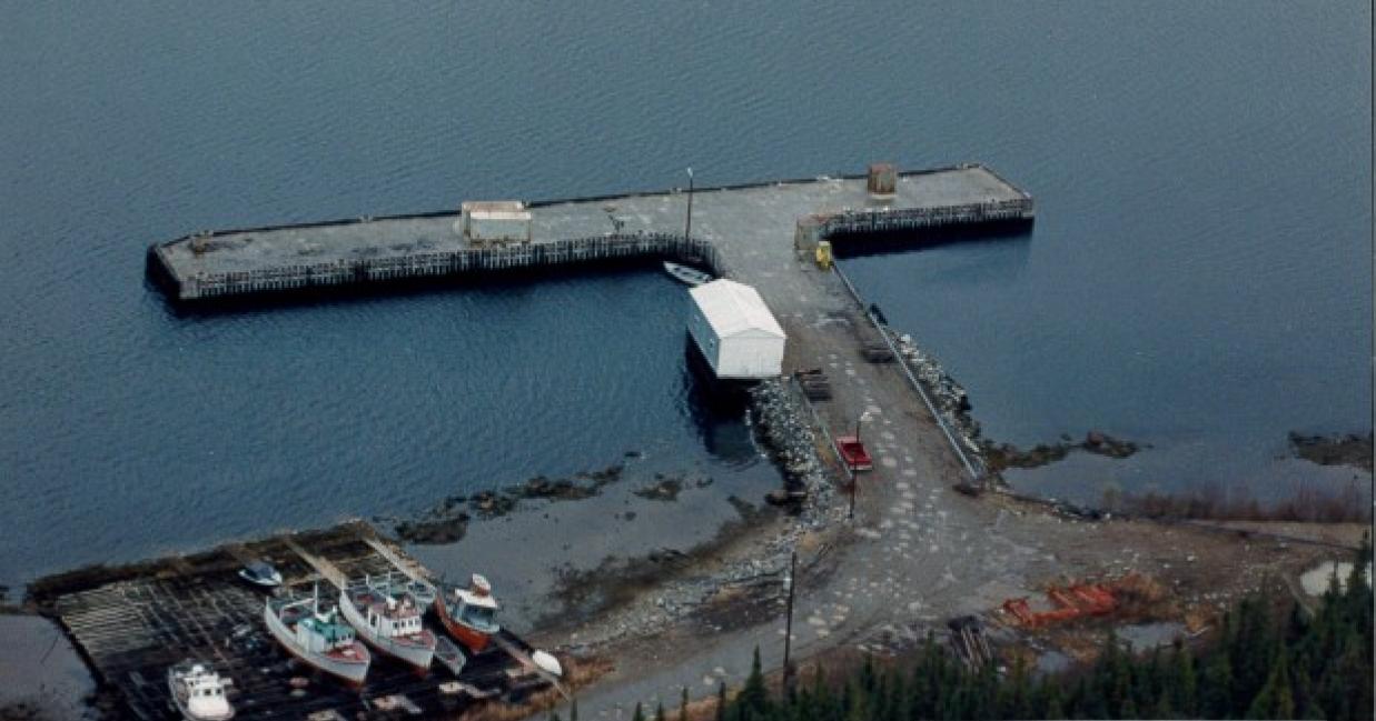 Aerial of Labrador warf