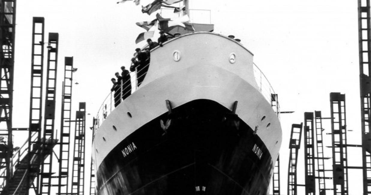 Nonia docked for maintenance