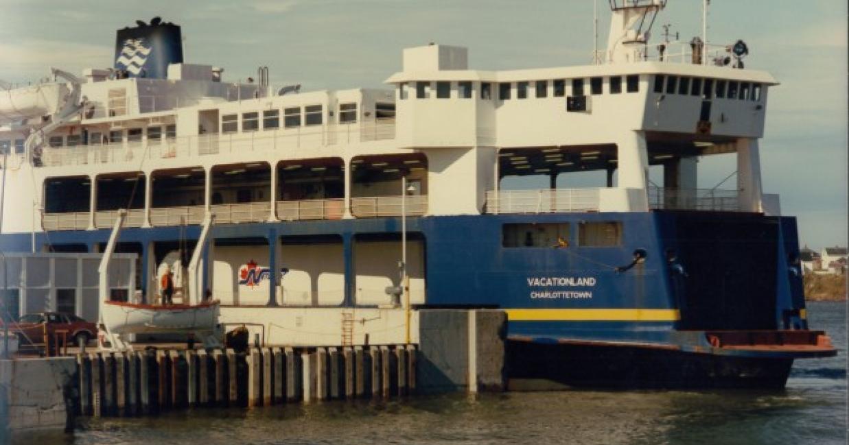the mv vacationland docked