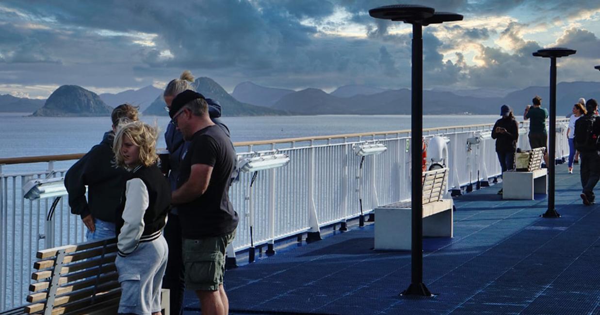 Looking out from the ferry