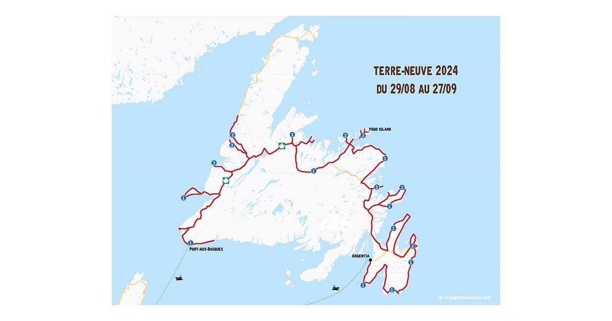 map of the island of newfoundland