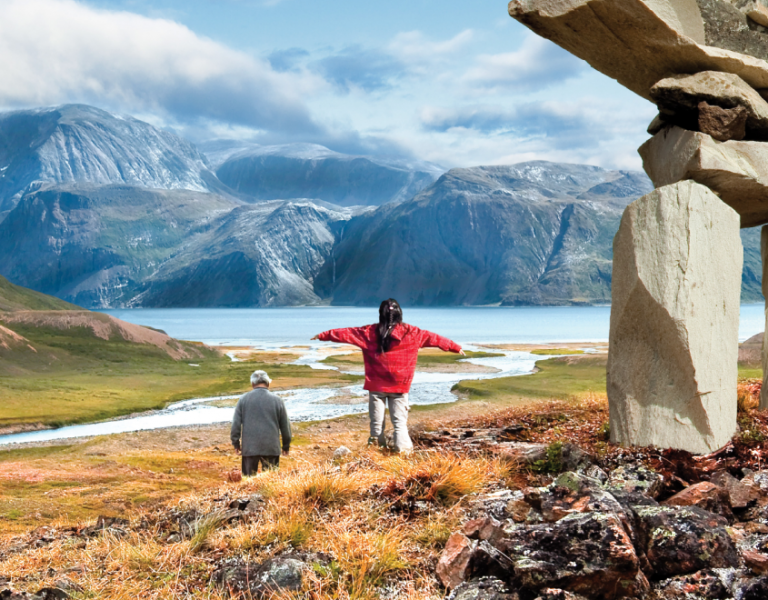 Labrador Torngats Mountains Inukshuk