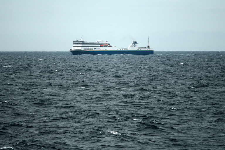 Image of a Marine Atlantic ferry in the distance