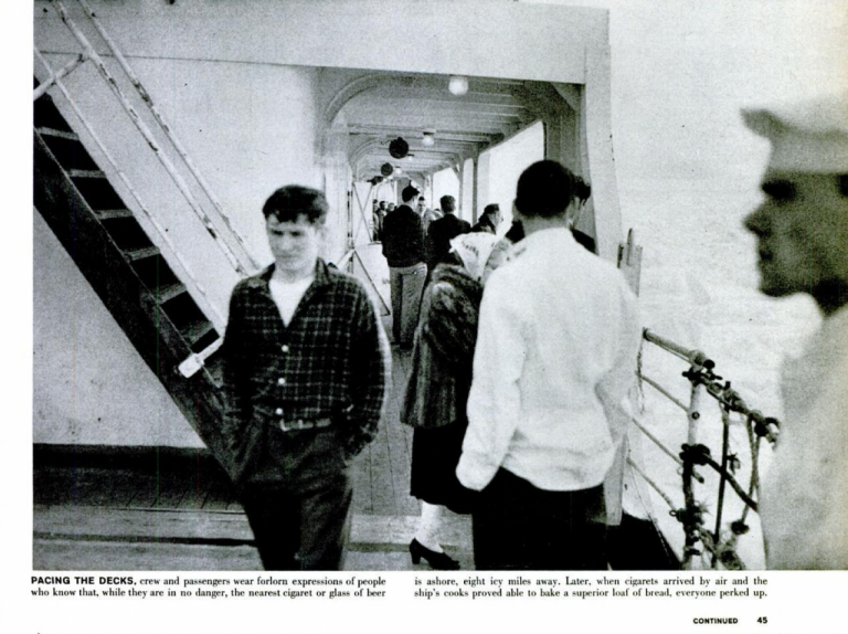 Sid Hatcher on the MV William Carson