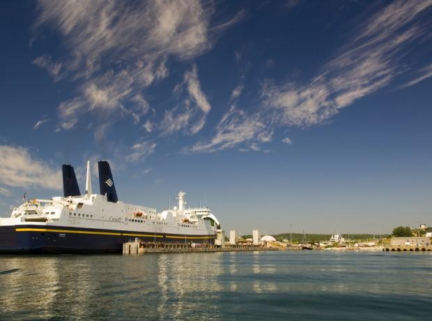 Image of the MV Caribou docked in North Sydney circa 2000s