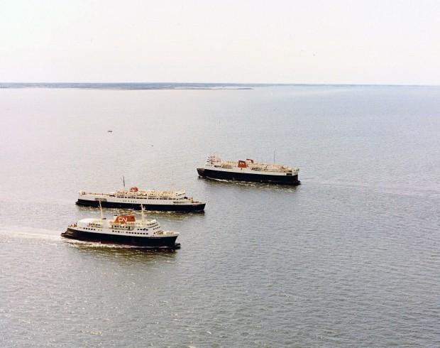 Three Marine Atlantic Vessels in passage