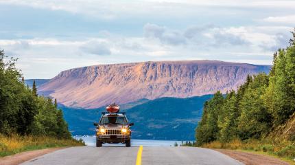 Driving in Gros Morne National Park