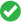 A green circle with a checkmark in the middle.