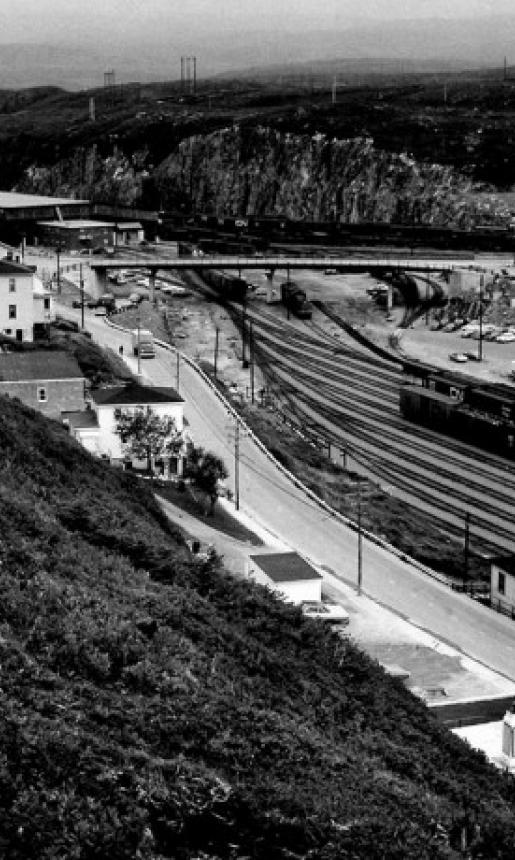 Image: view of rail way yard