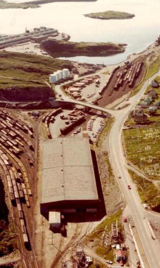 Image: aerial view of Port aux Basques 