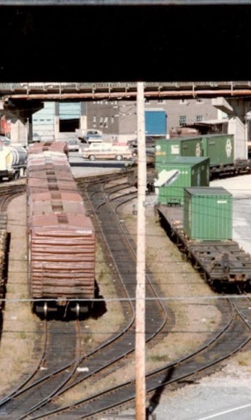 Image: view of railway yard