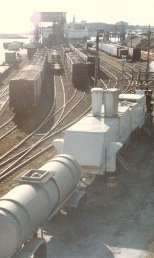 Image: view of railway yard