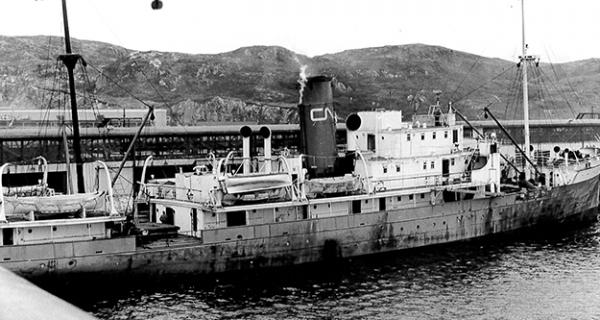 Image: black and white, SS Baccalieu
