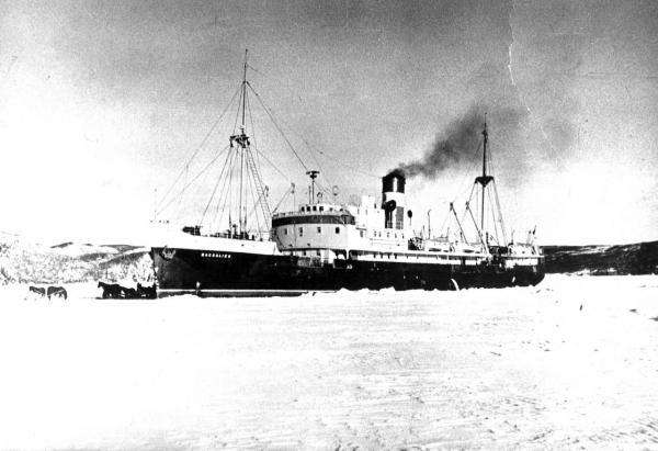 Image: black and white, SS Baccalieu