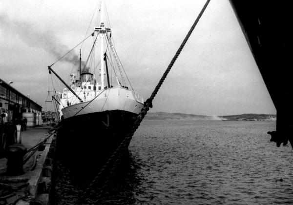 Image: black and white, SS Baccalieu
