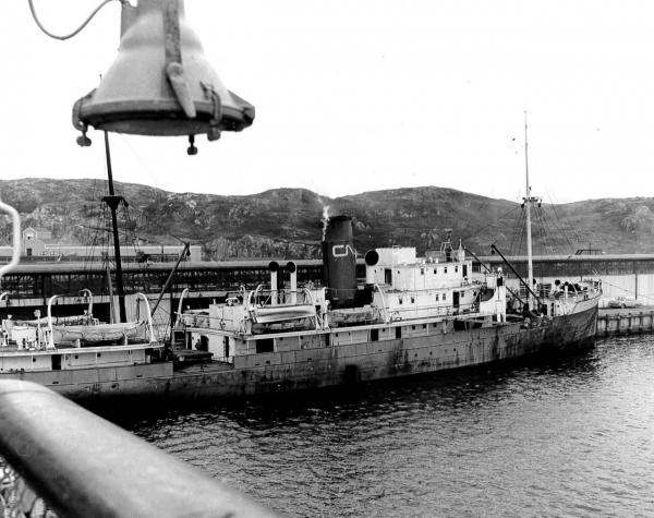 Image: black and white, SS Baccalieu