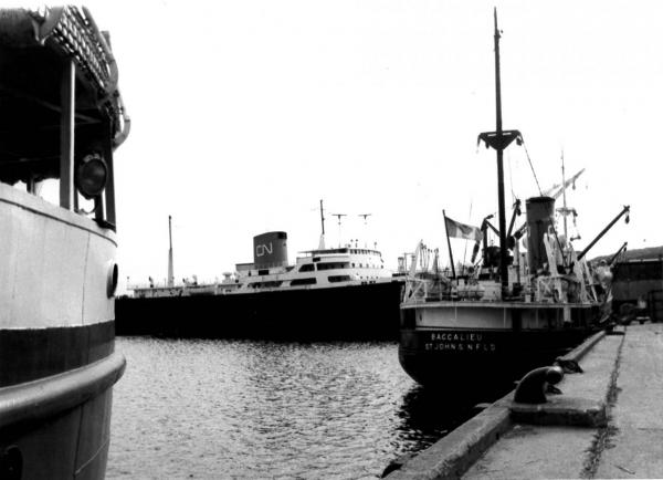 Image: black and white, SS Baccalieu