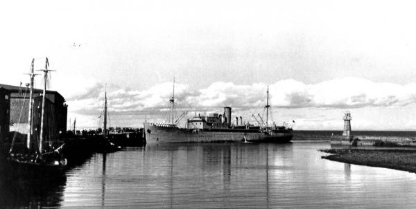 Image: black and white, SS Baccalieu