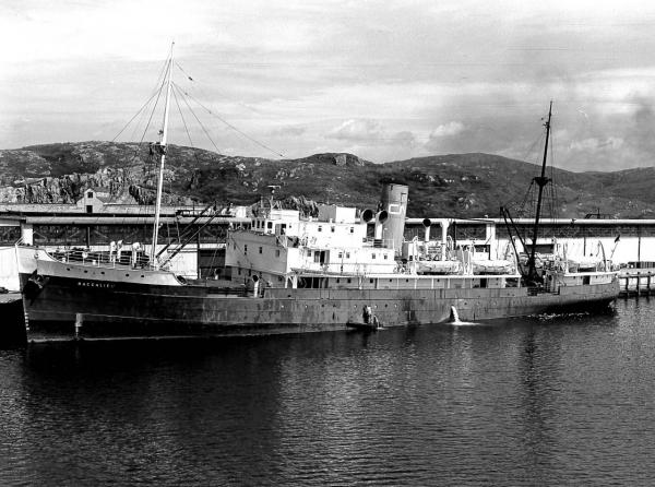 Image: black and white, SS Baccalieu